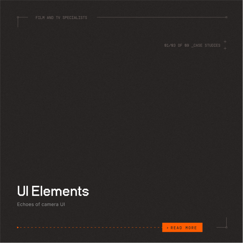 Example usage of the Punch branding elements, showing UI that mimics the UI of a camera