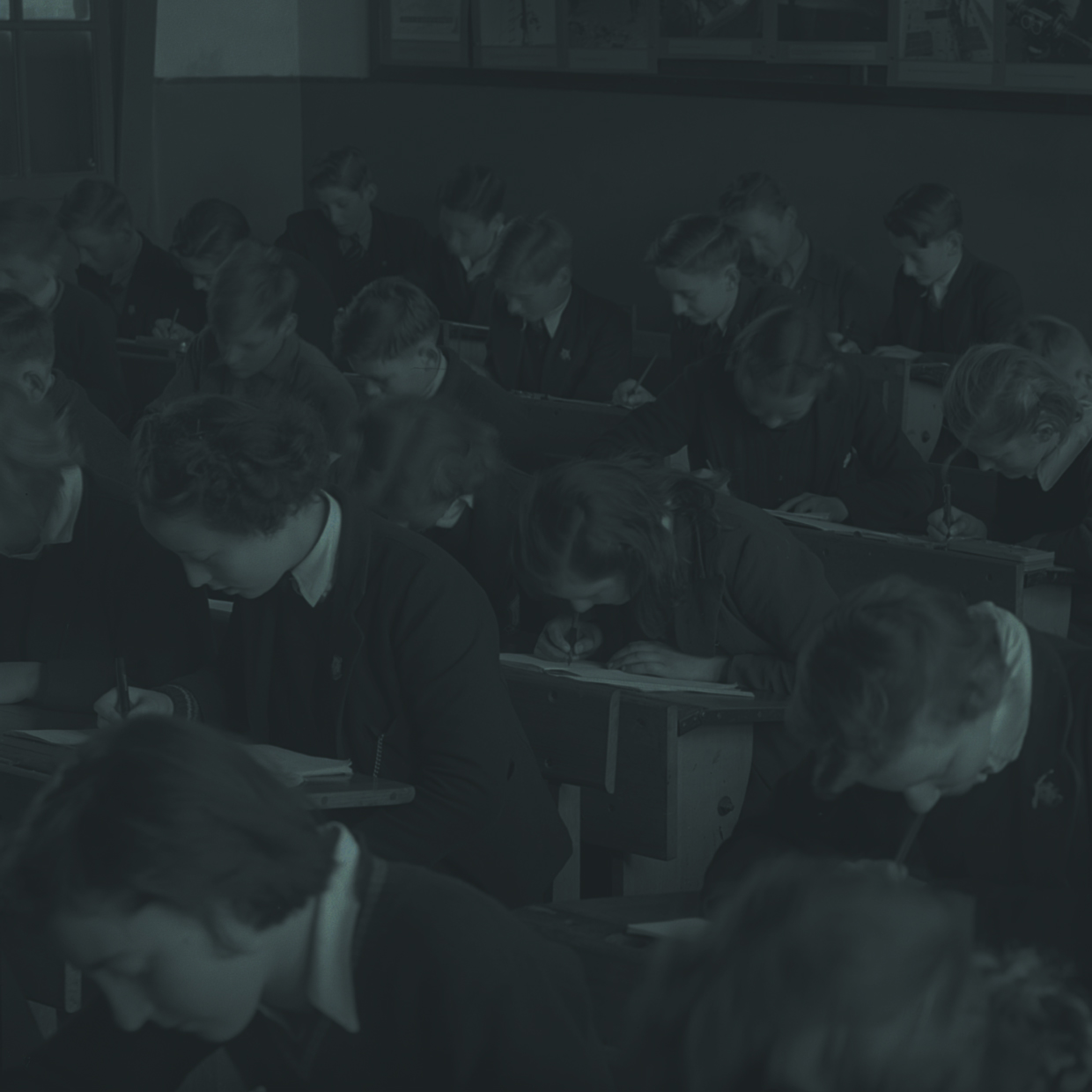 students sitting at their desks